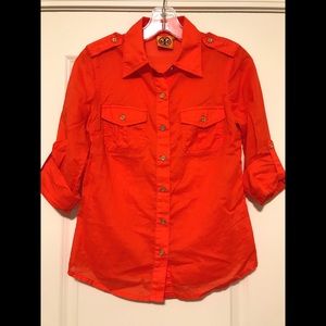 Tory Burch “Brigitte” Button Down Blouse